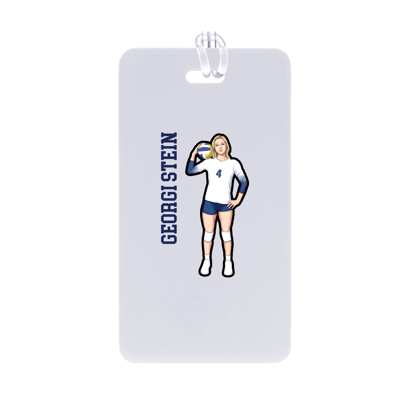 Bag Tag — Name Vertical in Classic