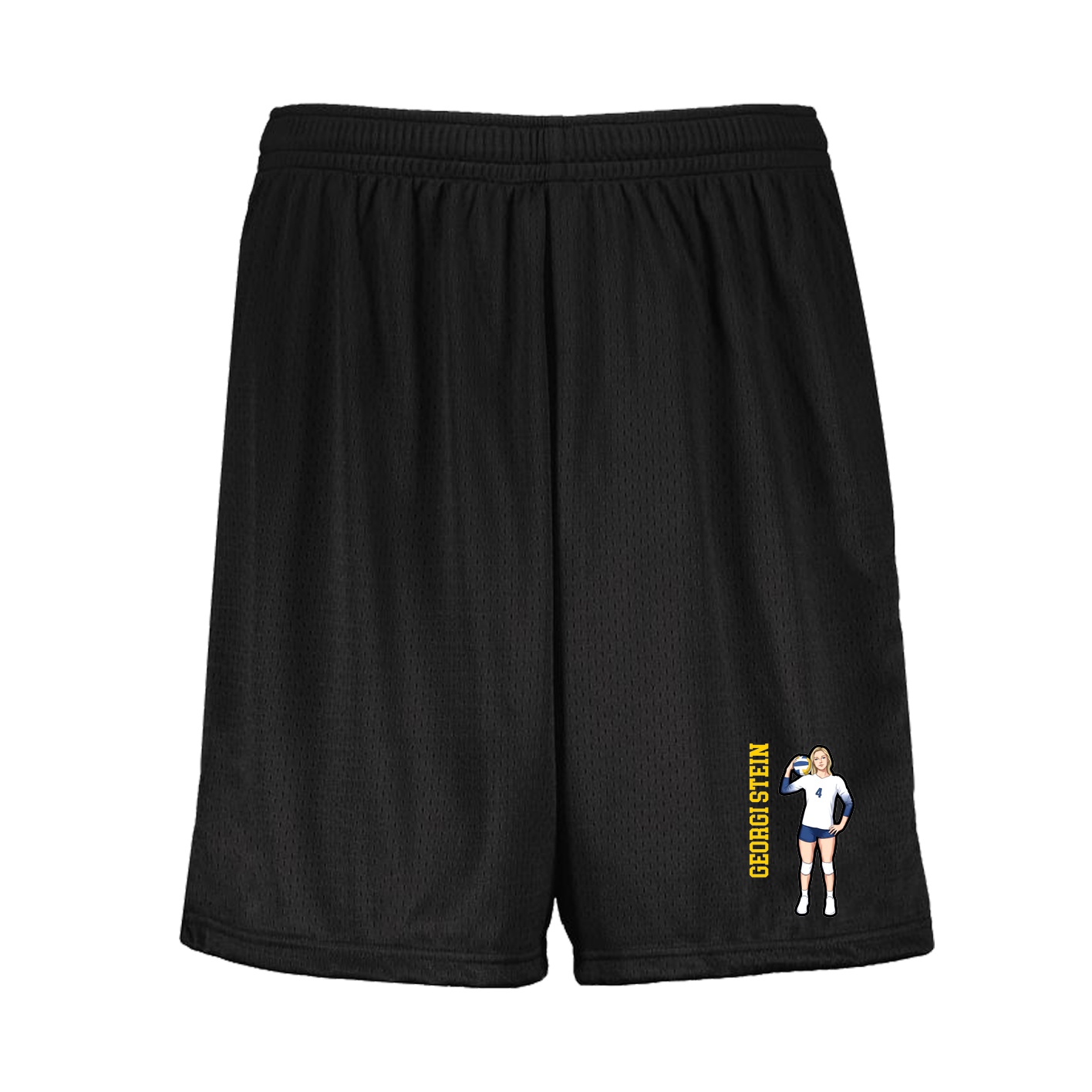 Shorts — Name Vertical in Black