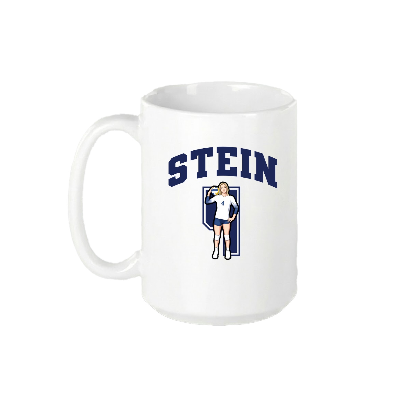 15oz Coffee Mug — Number in White