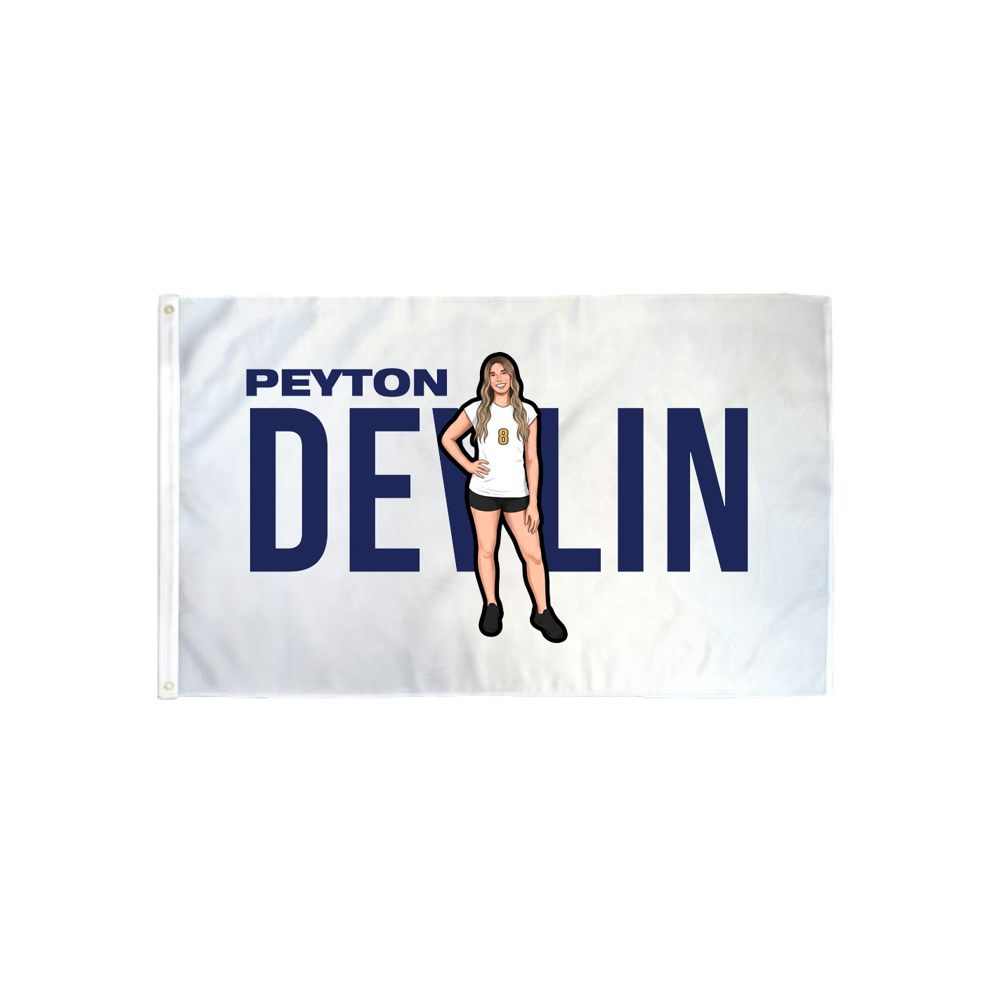 3x5 Flag — Player Name in Classic