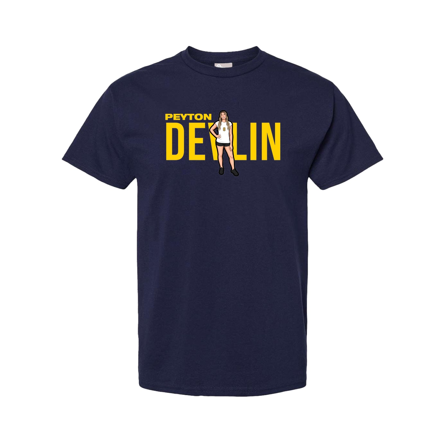Tee — Player Name in Navy