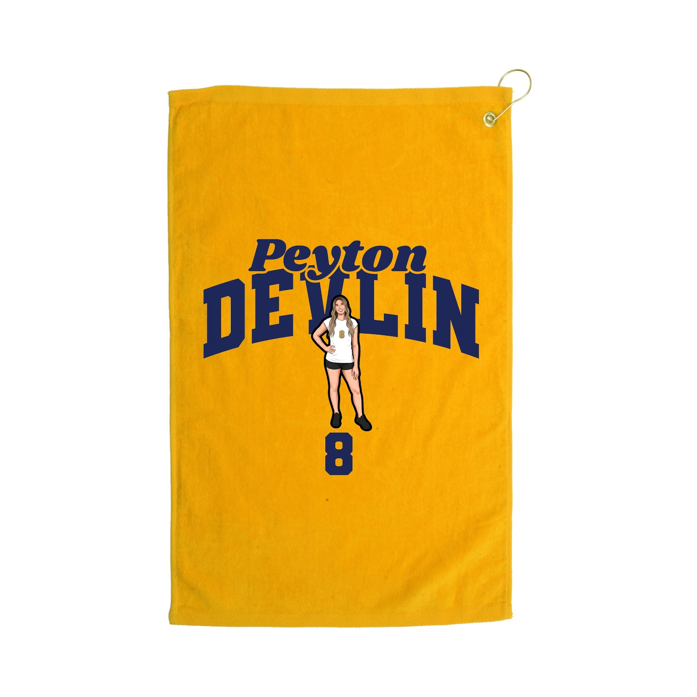 Golf Towel — Signature Arch in Gold