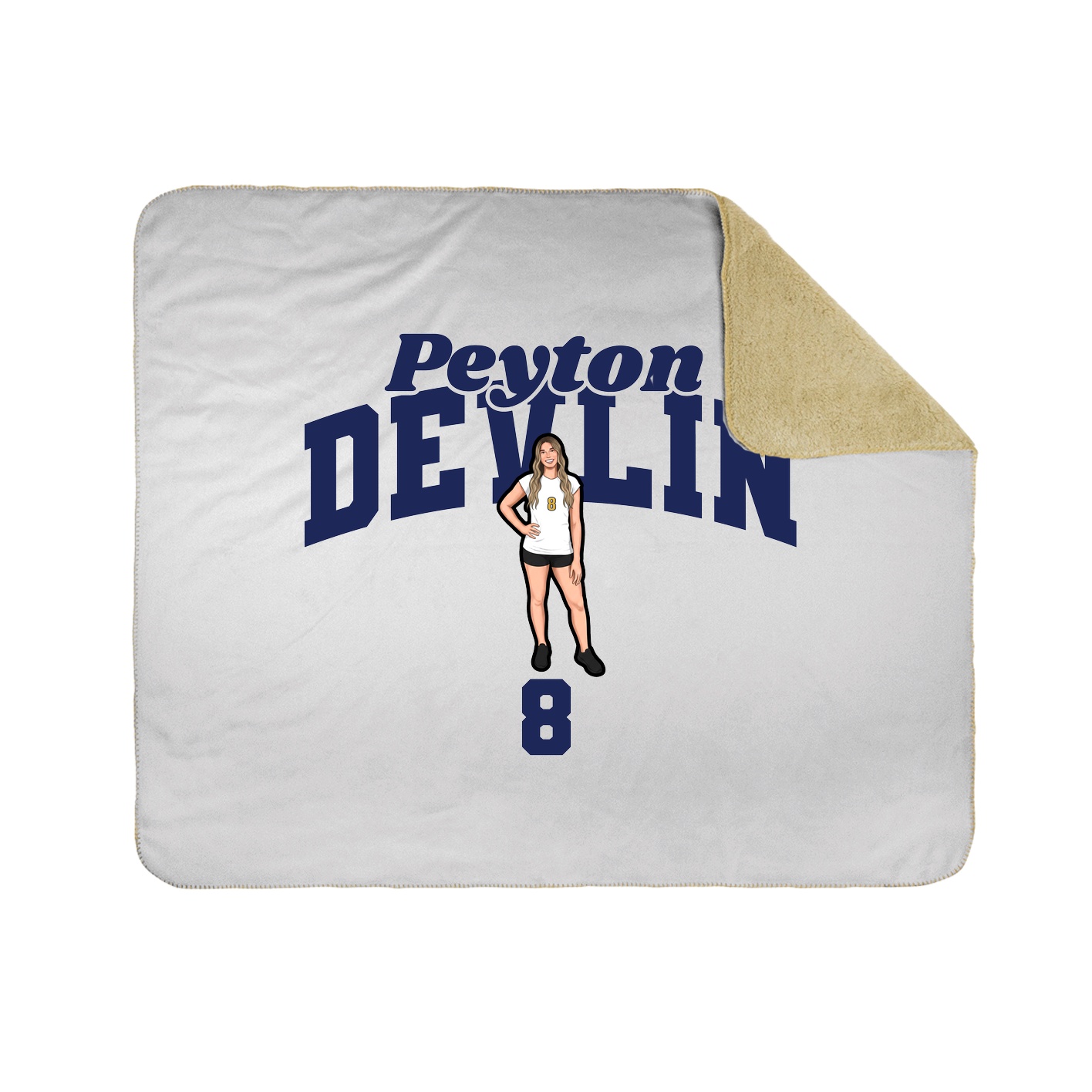 Throw Blanket — Signature Arch in White