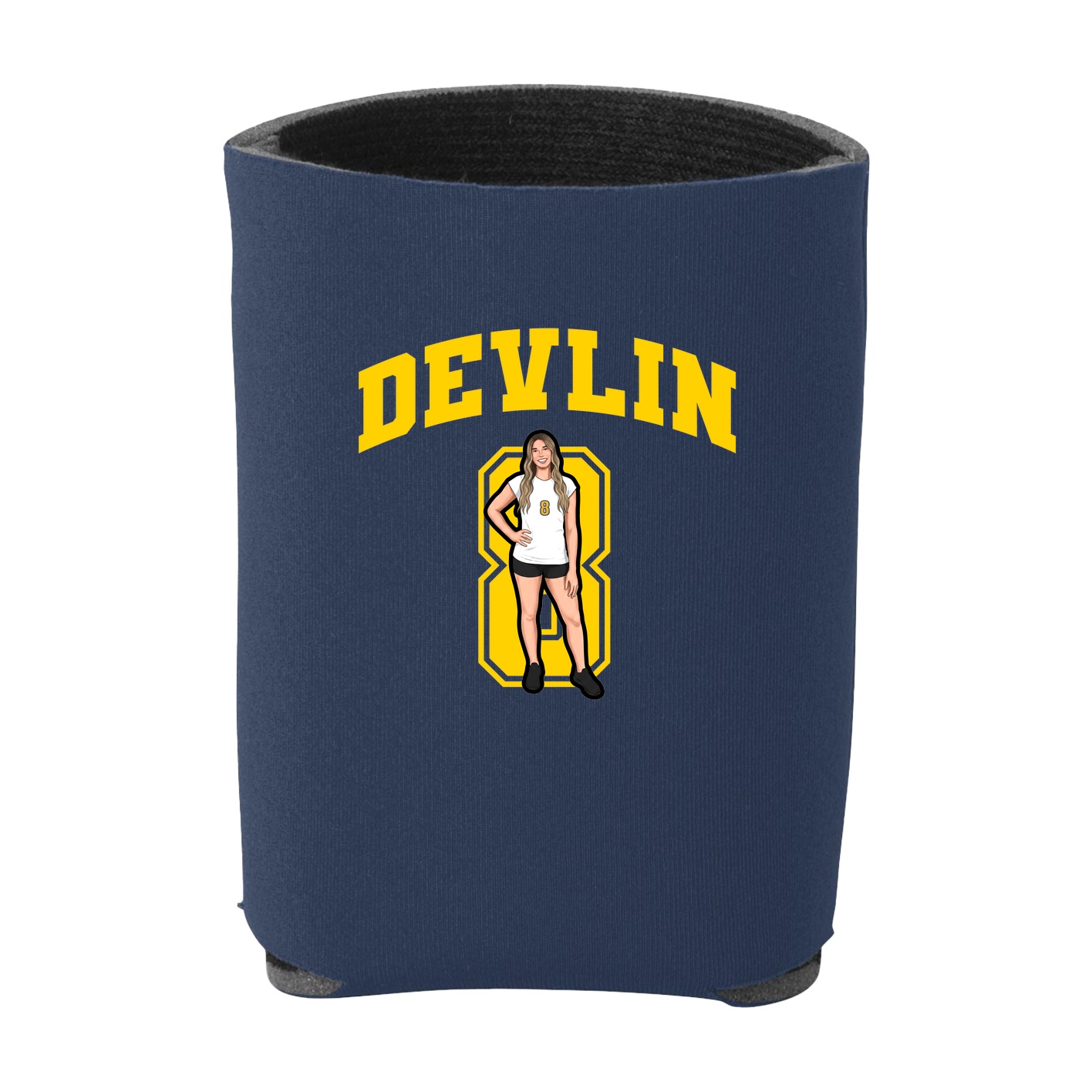 Can Holder — Number in Navy