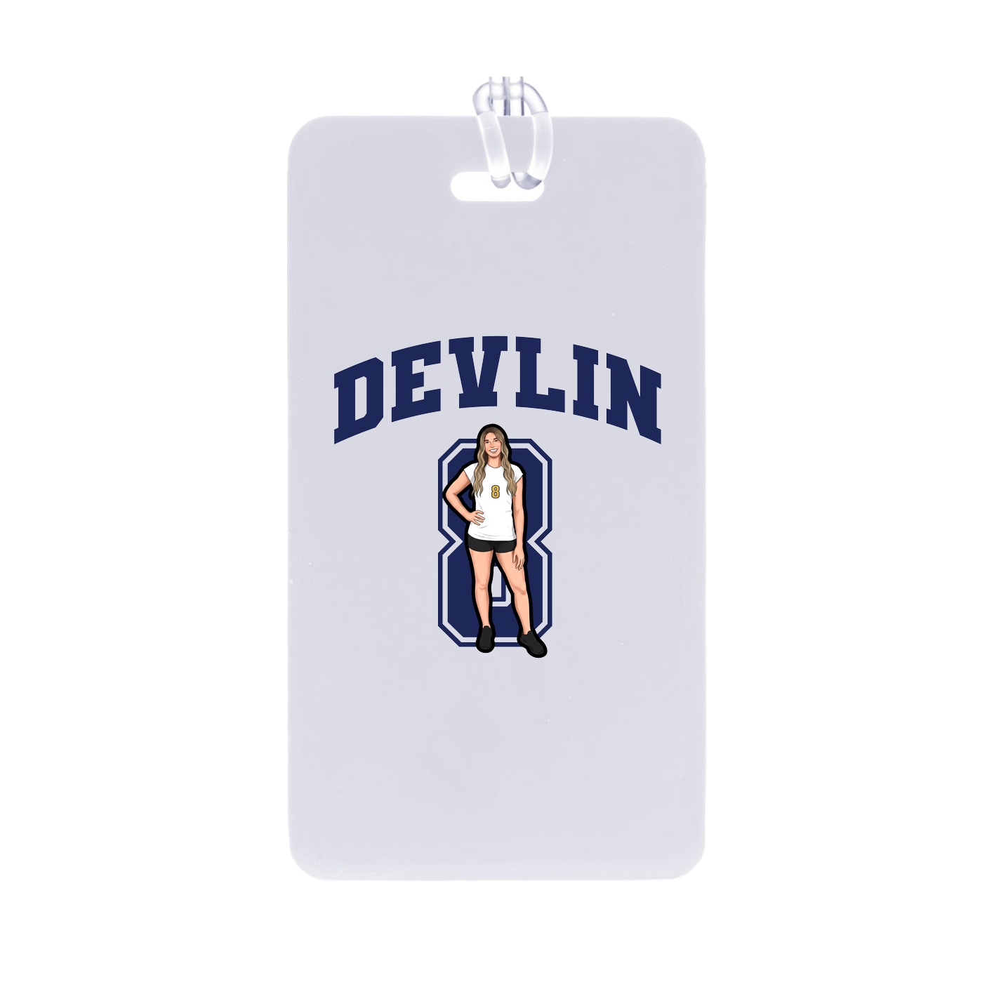 Bag Tag — Number in Classic