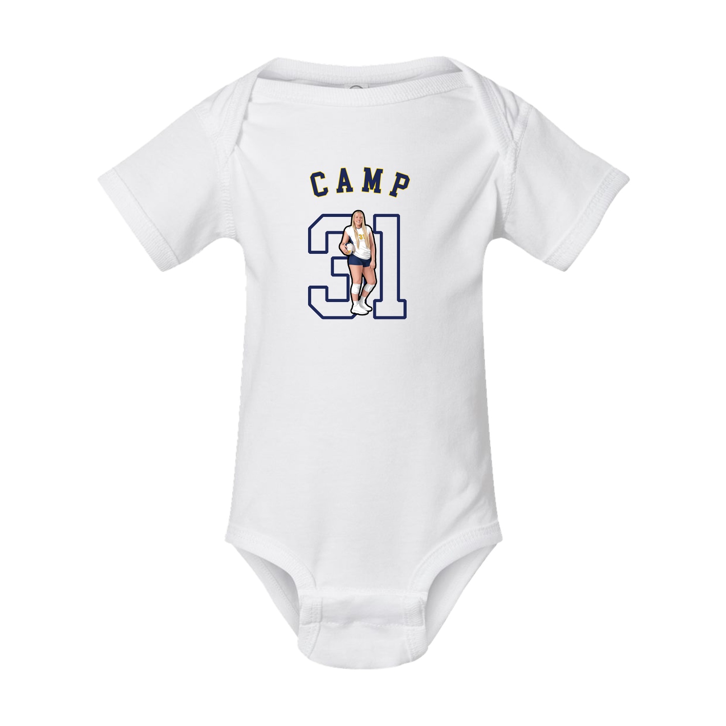 Baby Onesie — Shirsey Arch in White