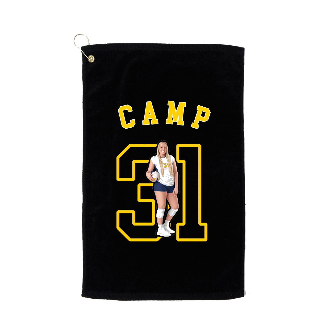 Golf Towel — Shirsey Arch in Black