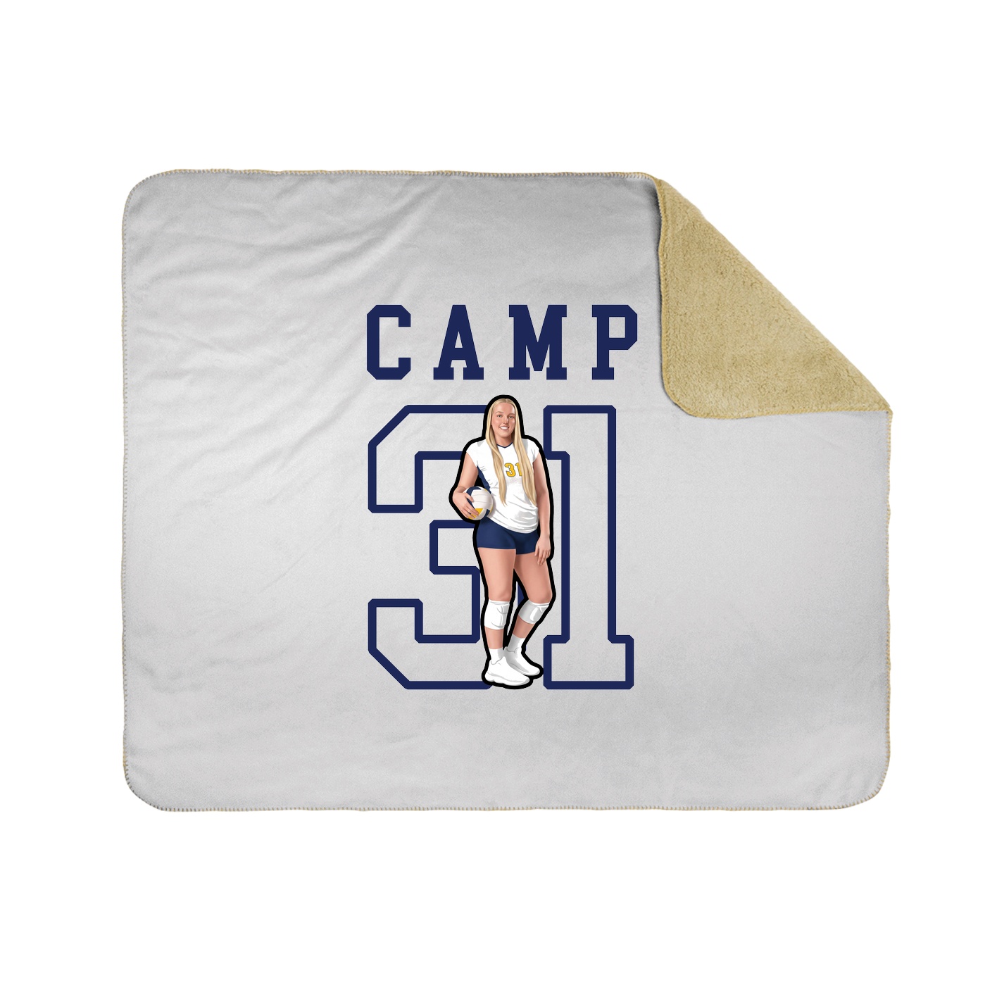 Throw Blanket — Shirsey in White