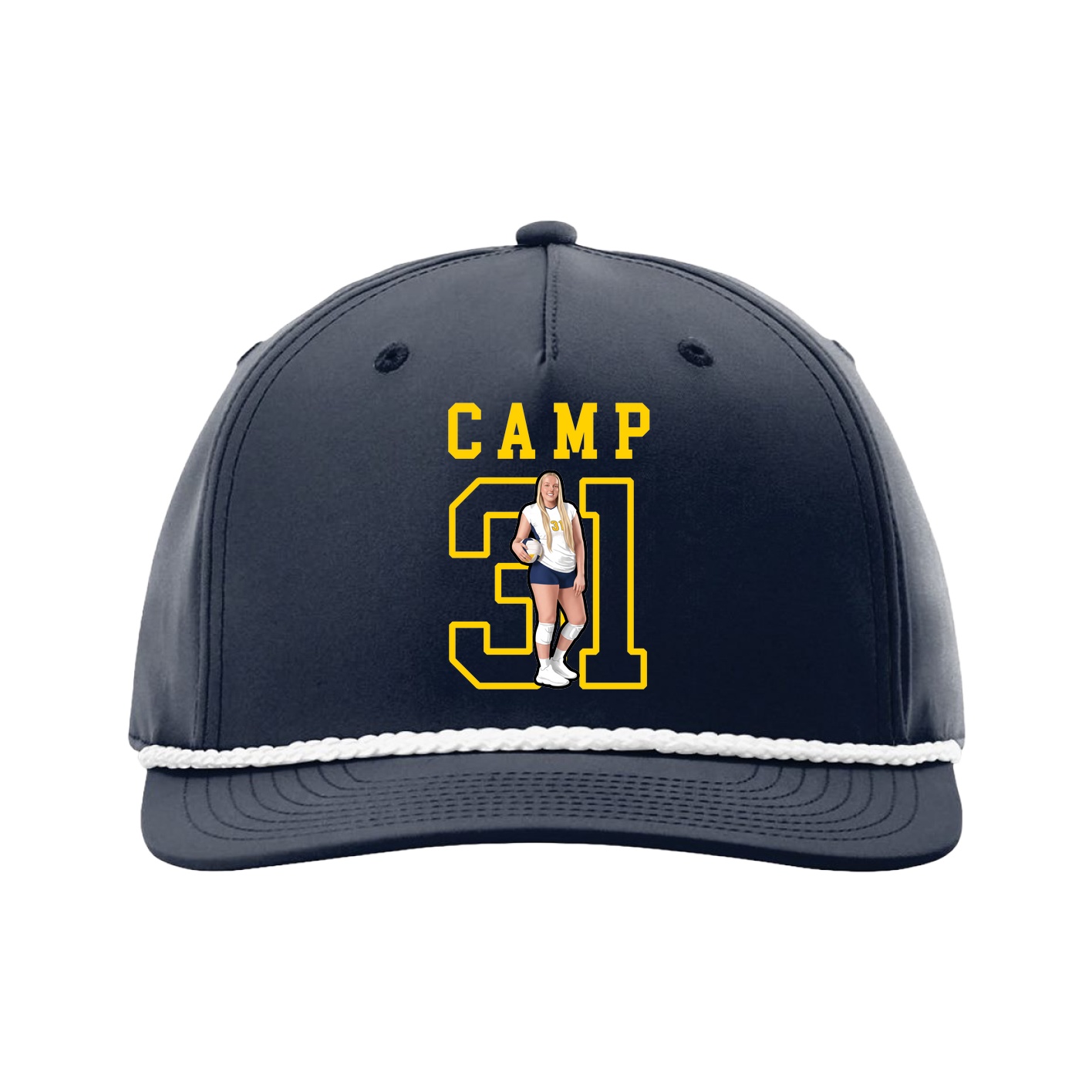 Five-Panel Classic Rope Cap — Shirsey in Navy
