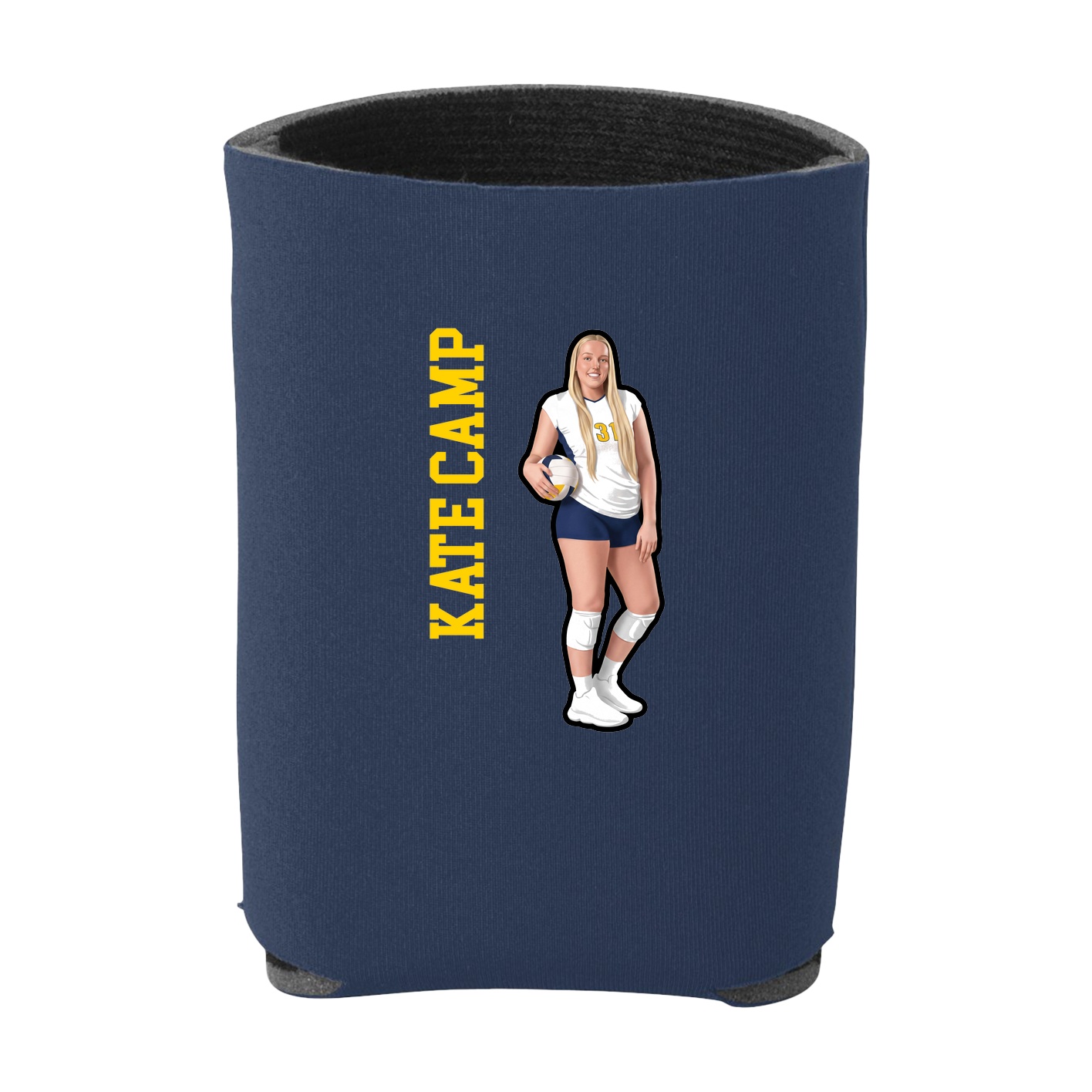 Can Holder — Name Vertical in Navy