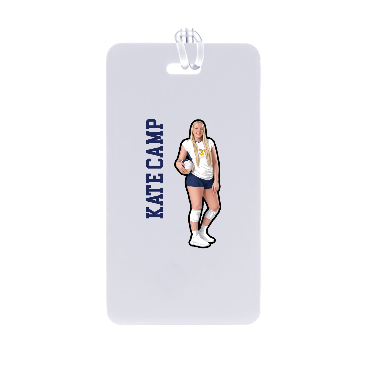 Bag Tag — Name Vertical in Classic