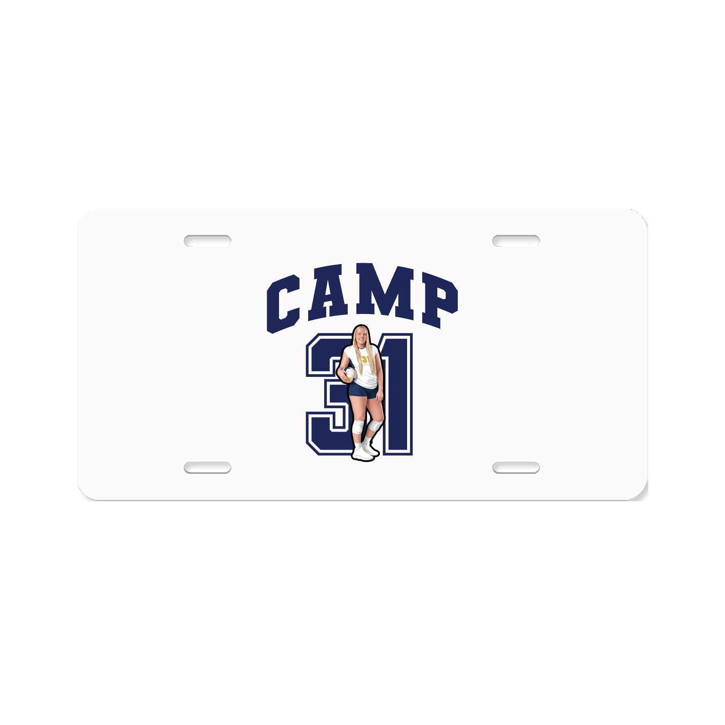 License Plate — Number in Classic
