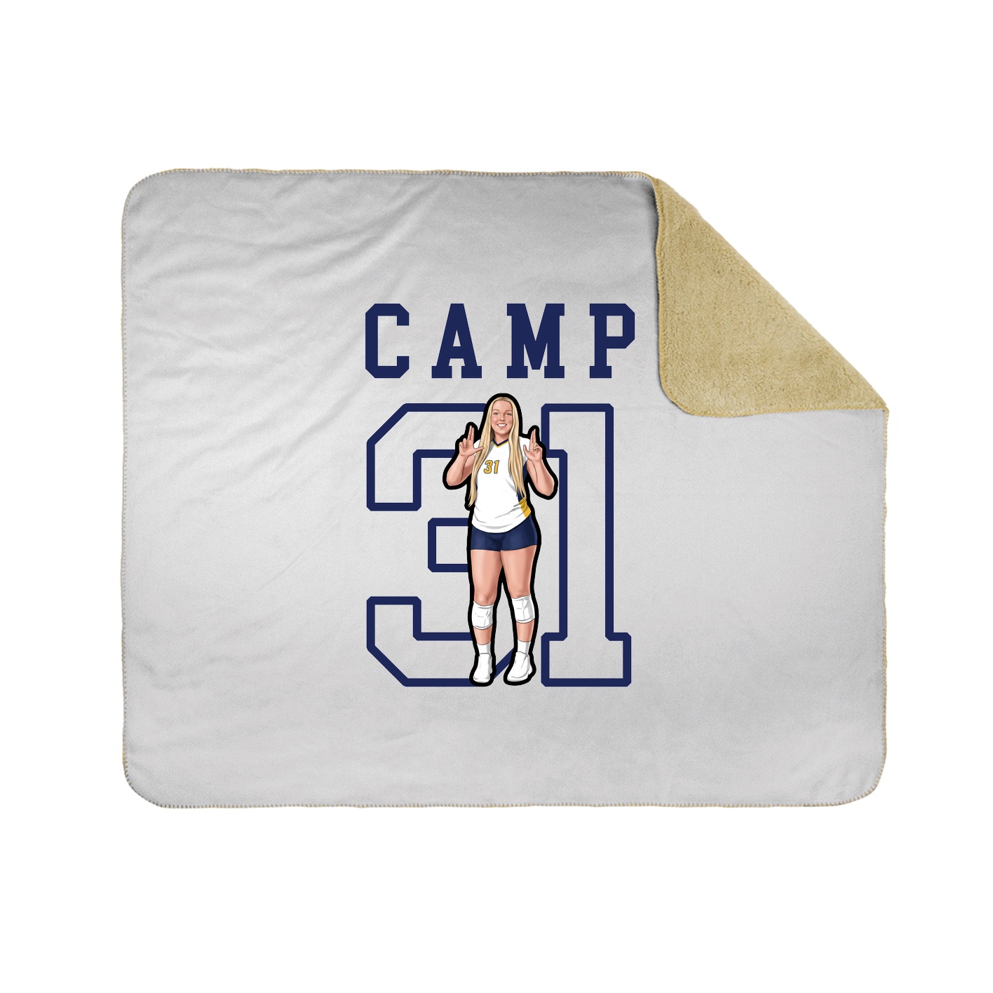 Throw Blanket — Shirsey in White