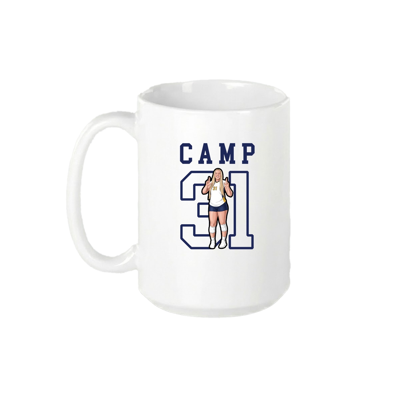 15oz Coffee Mug — Shirsey in White