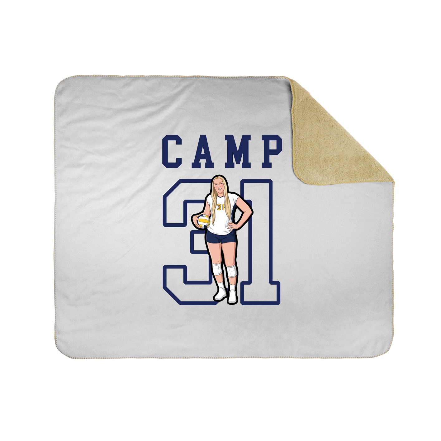 Throw Blanket — Shirsey in White