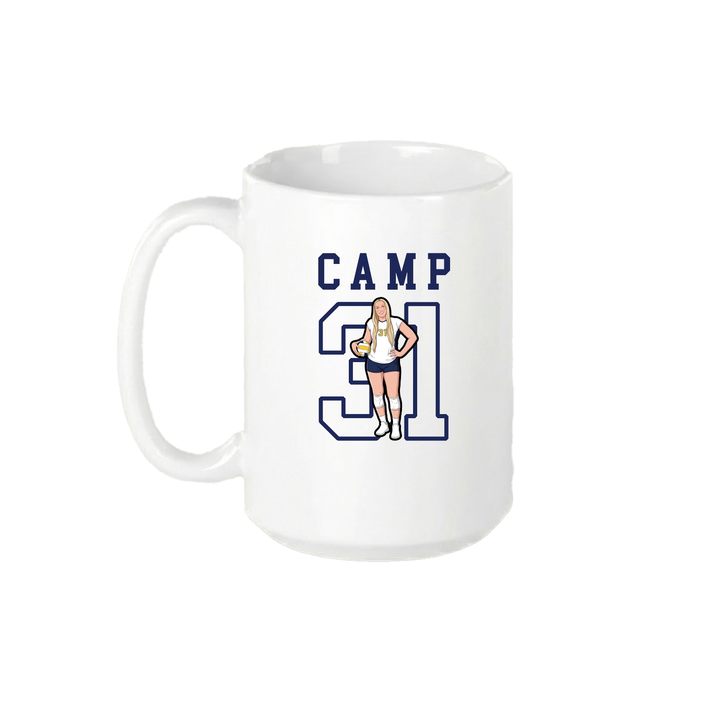 15oz Coffee Mug — Shirsey in White