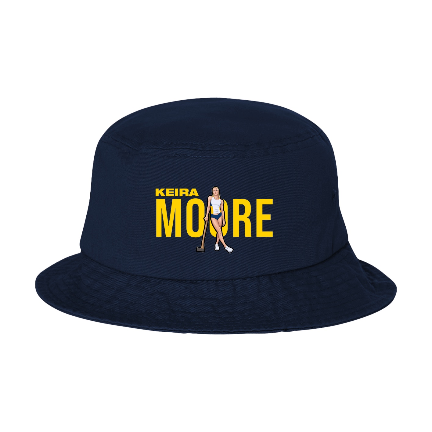 Bucket Cap — Player Name in Navy