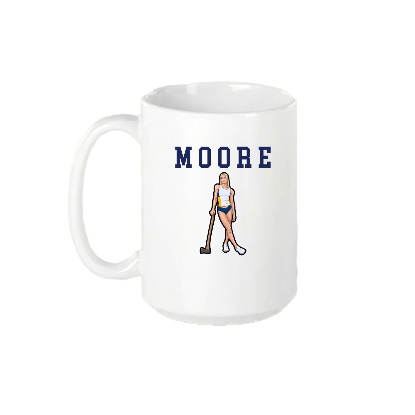 15oz Coffee Mug — Shirsey in White