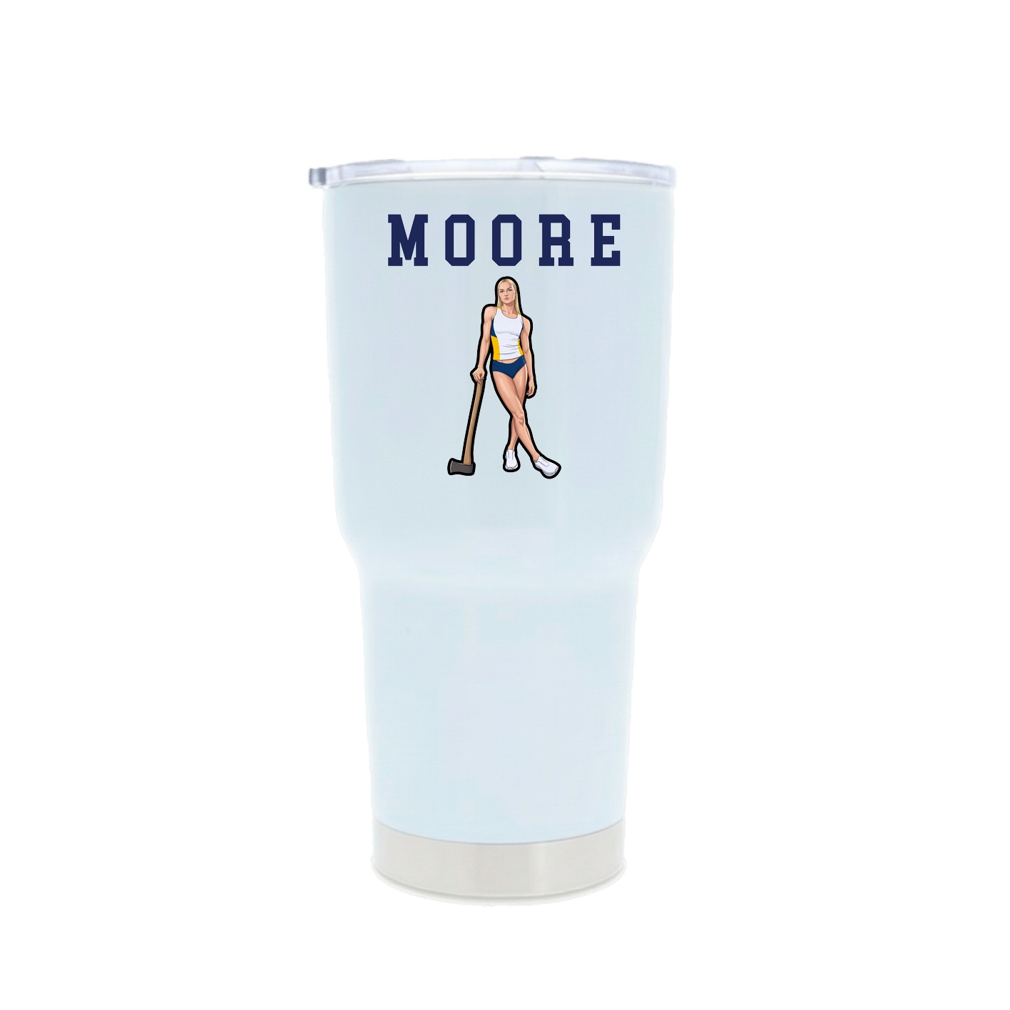 30oz Stainless Steel Tumbler — Shirsey in White