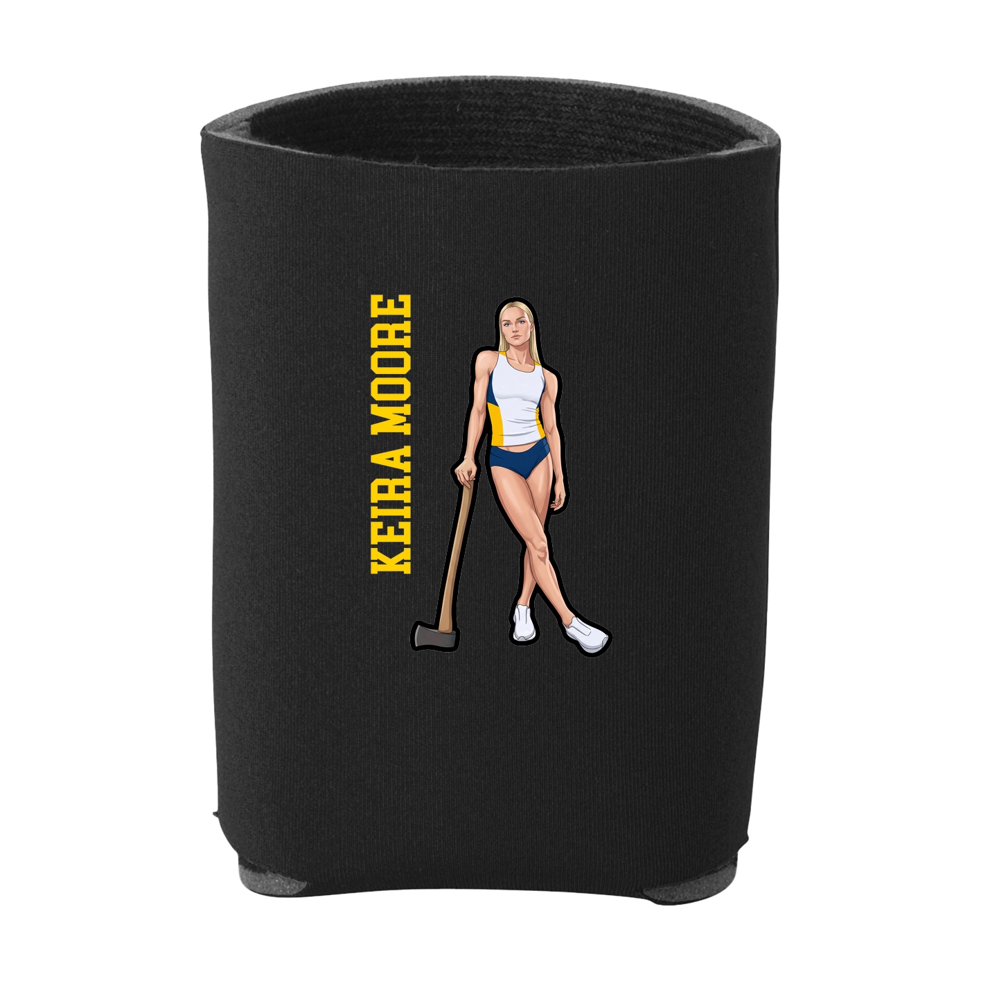 Can Holder — Name Vertical in Black