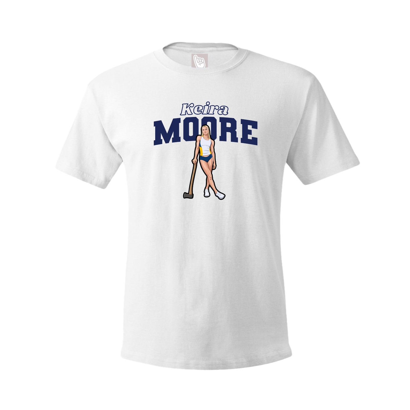 Tee — Name Arch in White