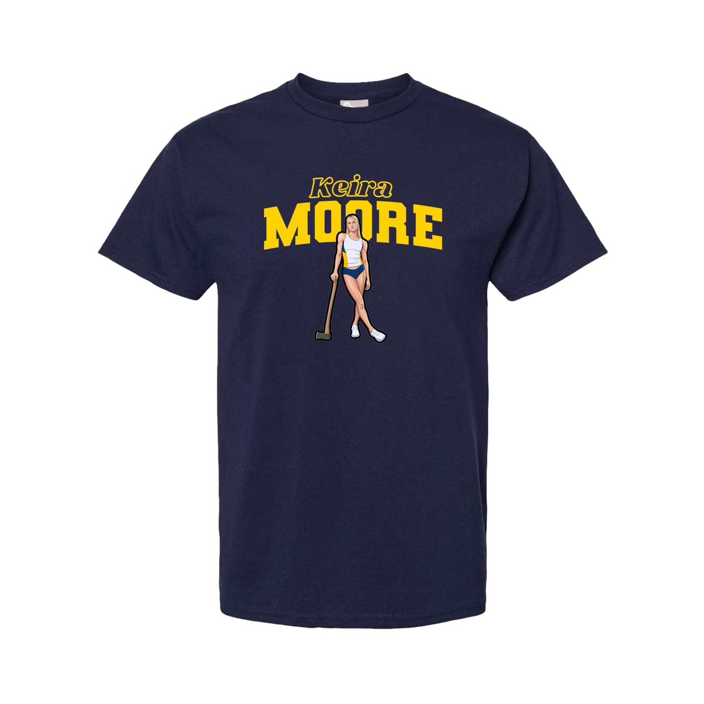 Youth Tee — Name Arch in Navy