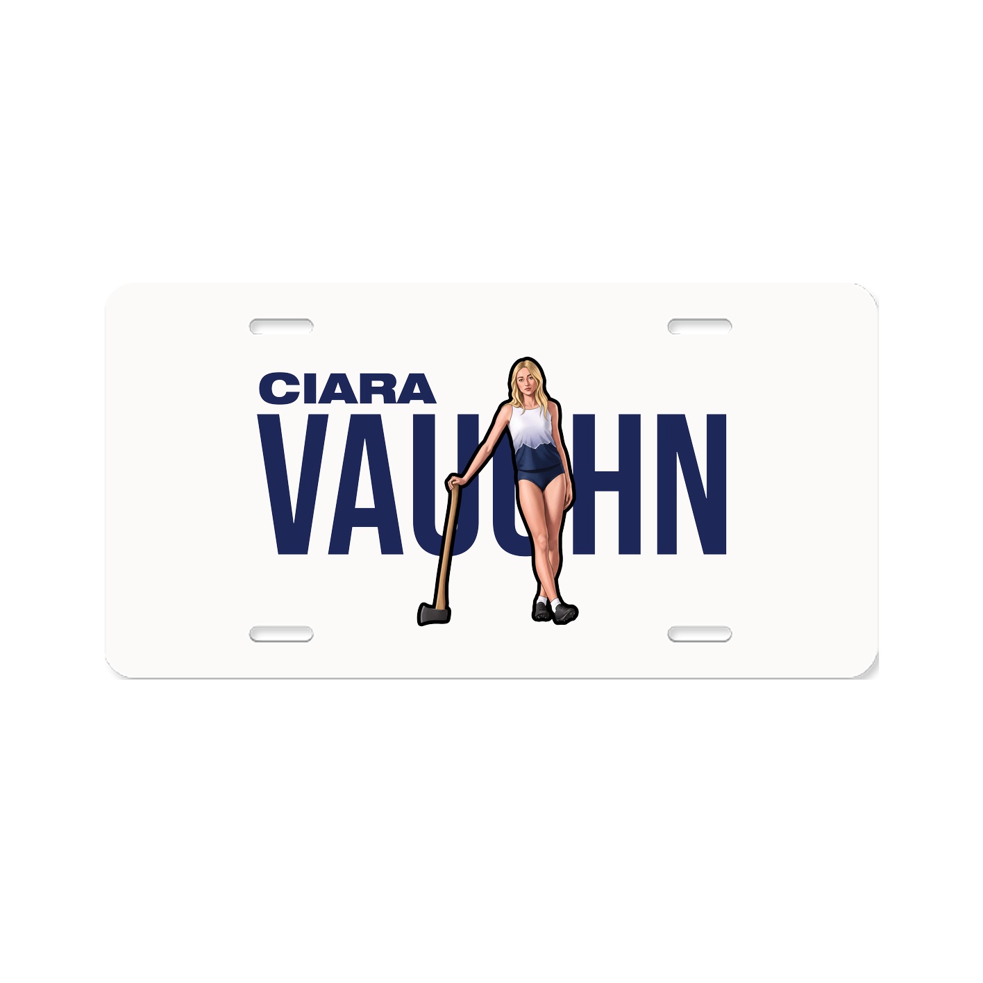 License Plate — Player Name in Classic