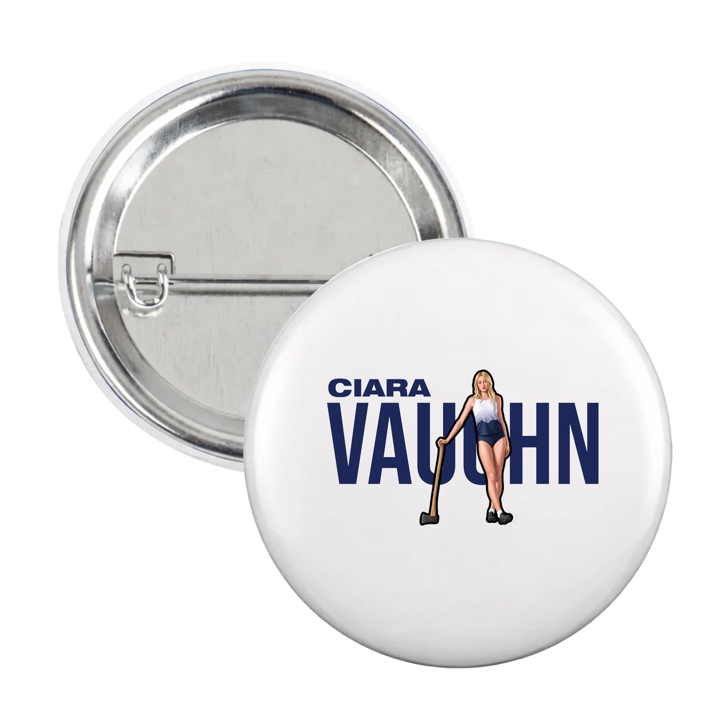 Game Day Button — Player Name in White