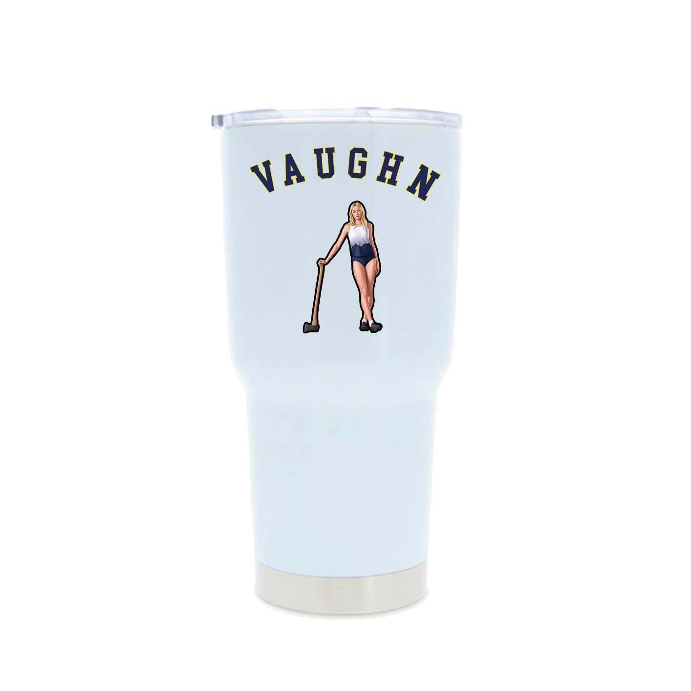 30oz Stainless Steel Tumbler — Shirsey Arch in White