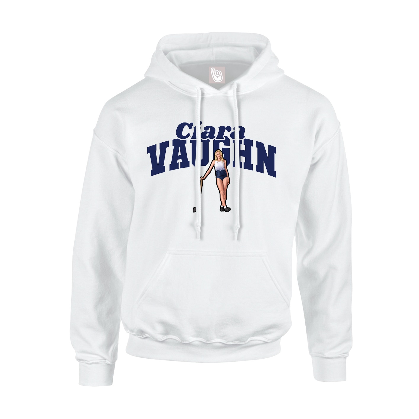 Youth Hoodie — Signature Arch in White