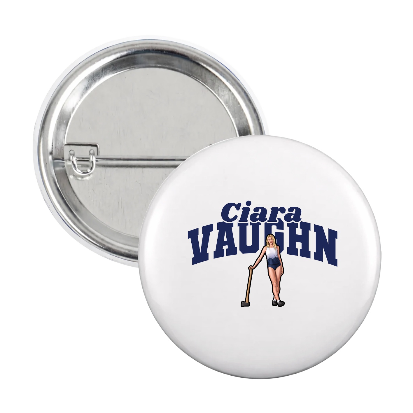 Game Day Button — Signature Arch in White