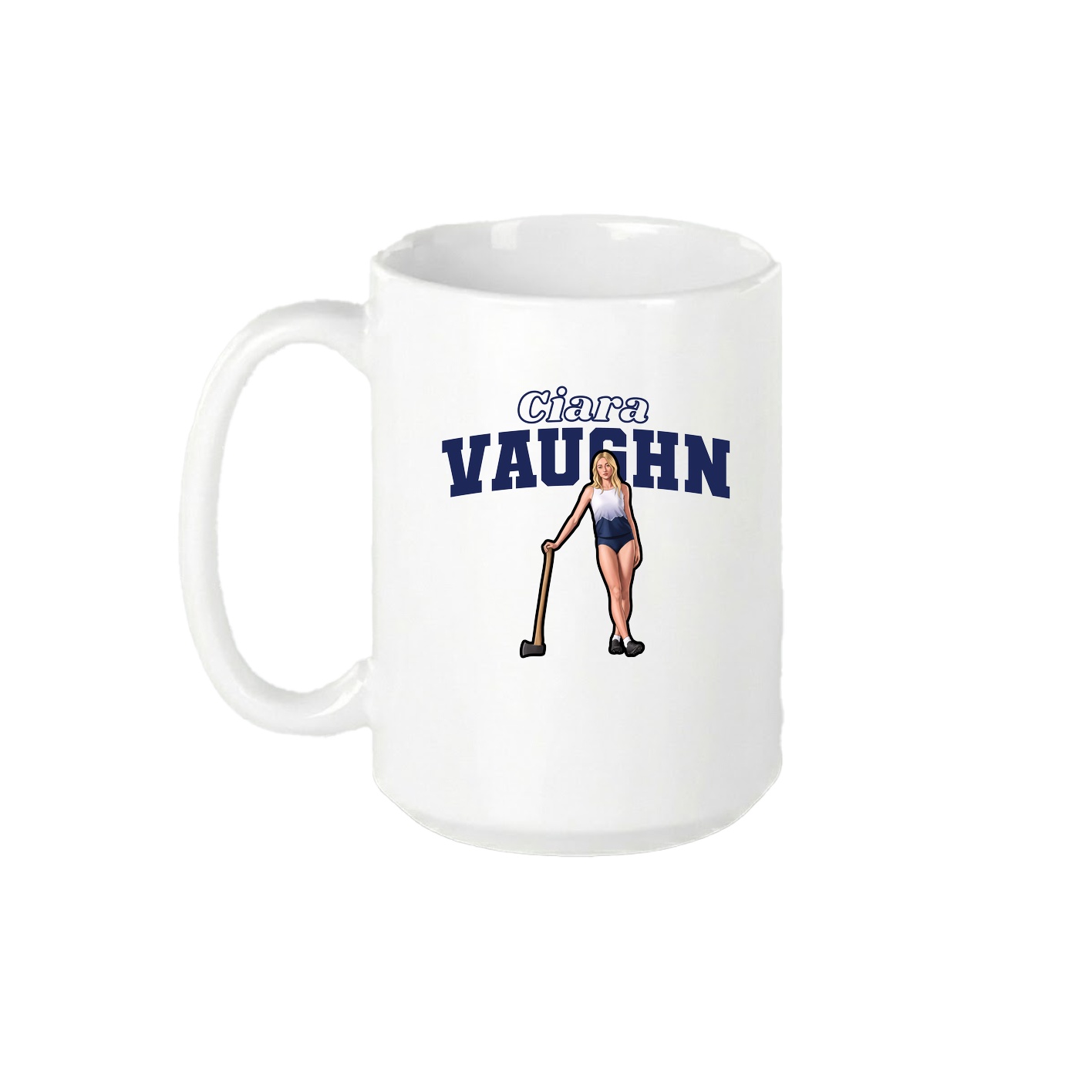 15oz Coffee Mug — Name Arch in White