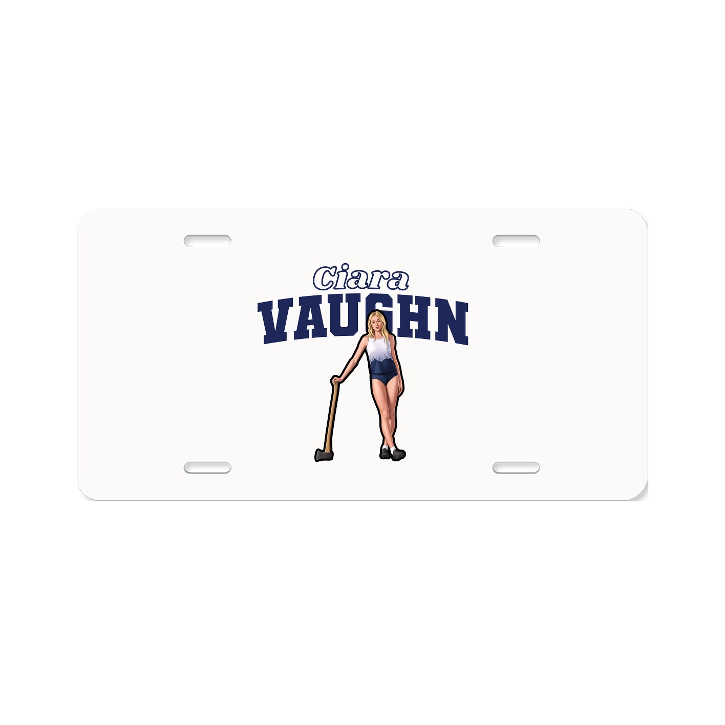 License Plate — Name Arch in Classic