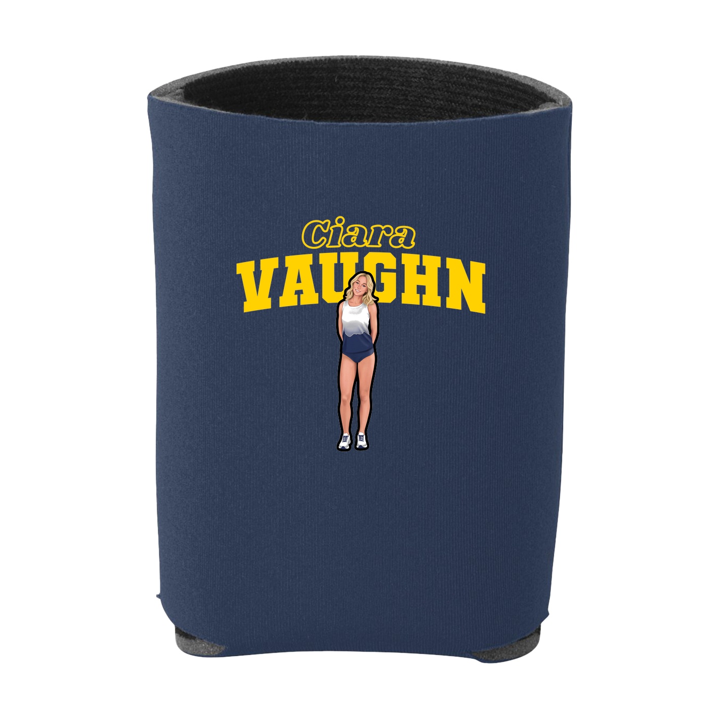 Can Holder — Name Arch in Navy