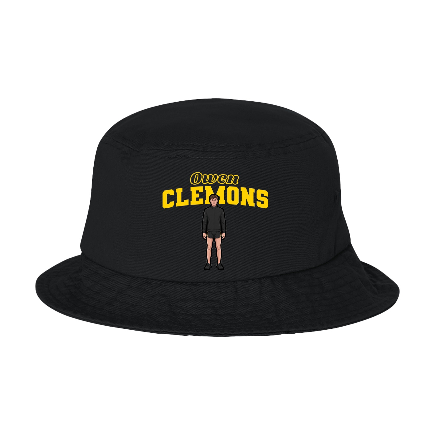 Bucket Cap — Name Arch in Black