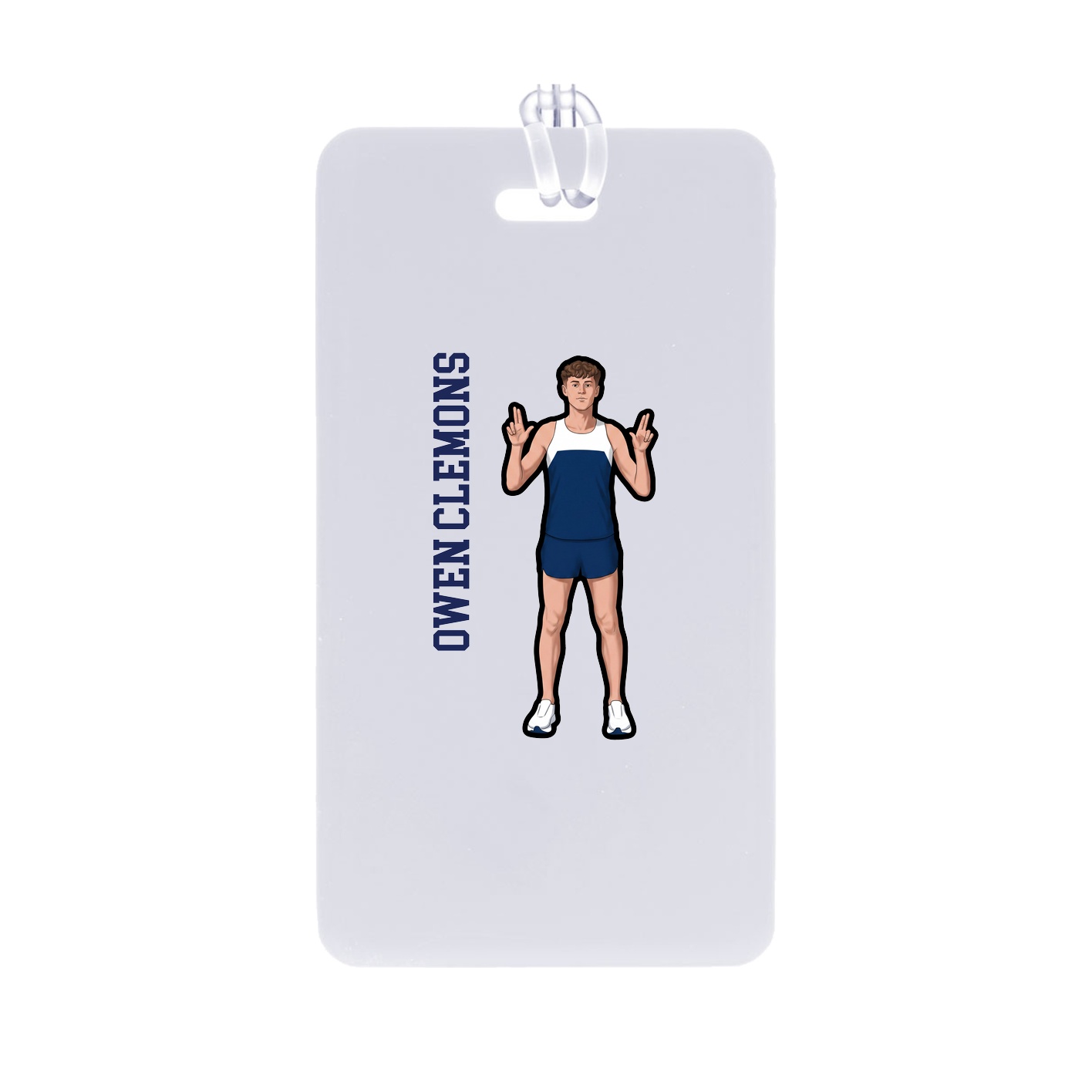 Bag Tag — Name Vertical in Classic