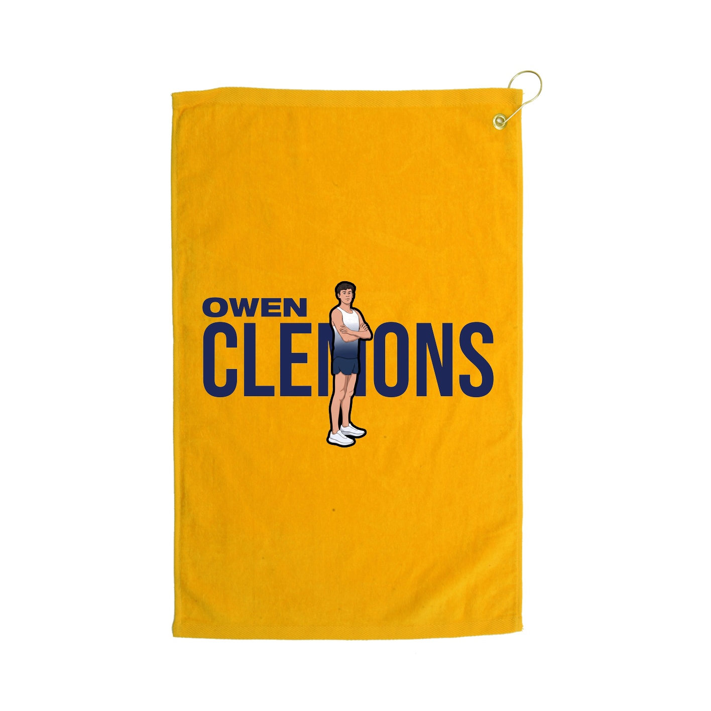 Golf Towel — Player Name in Gold