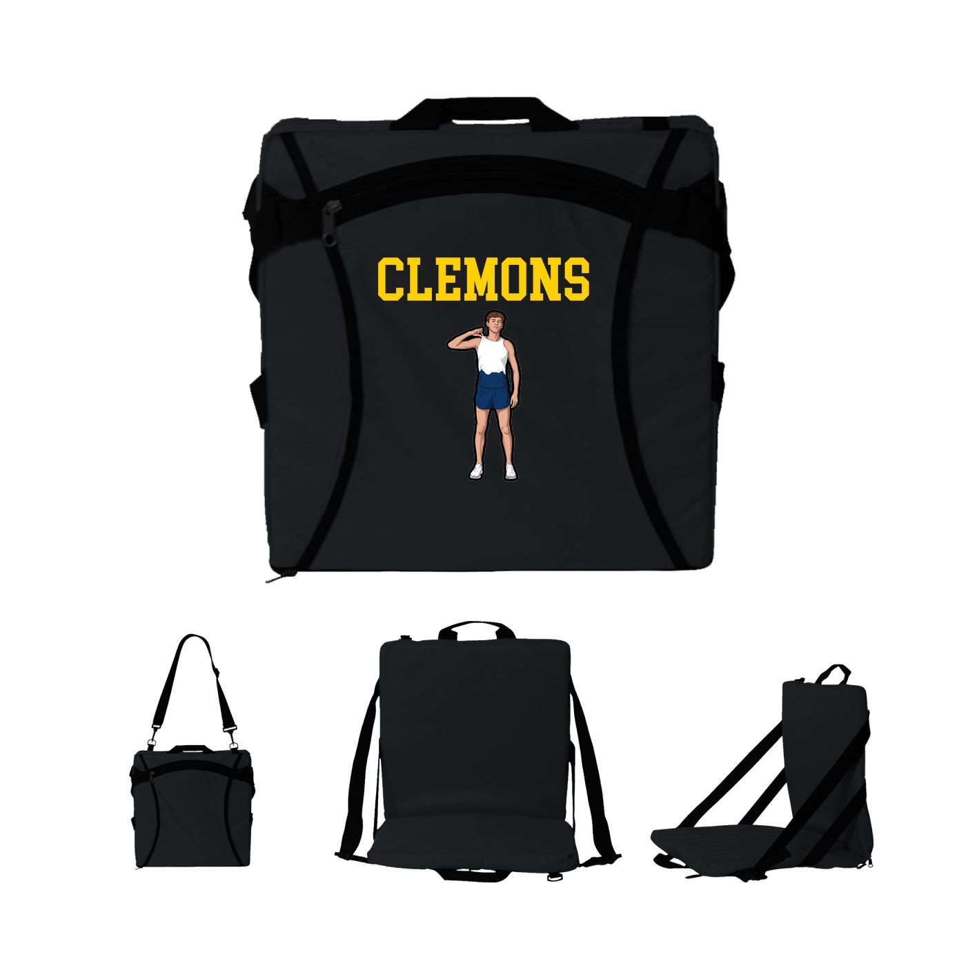 Folding Stadium Seat — Shirsey in Black