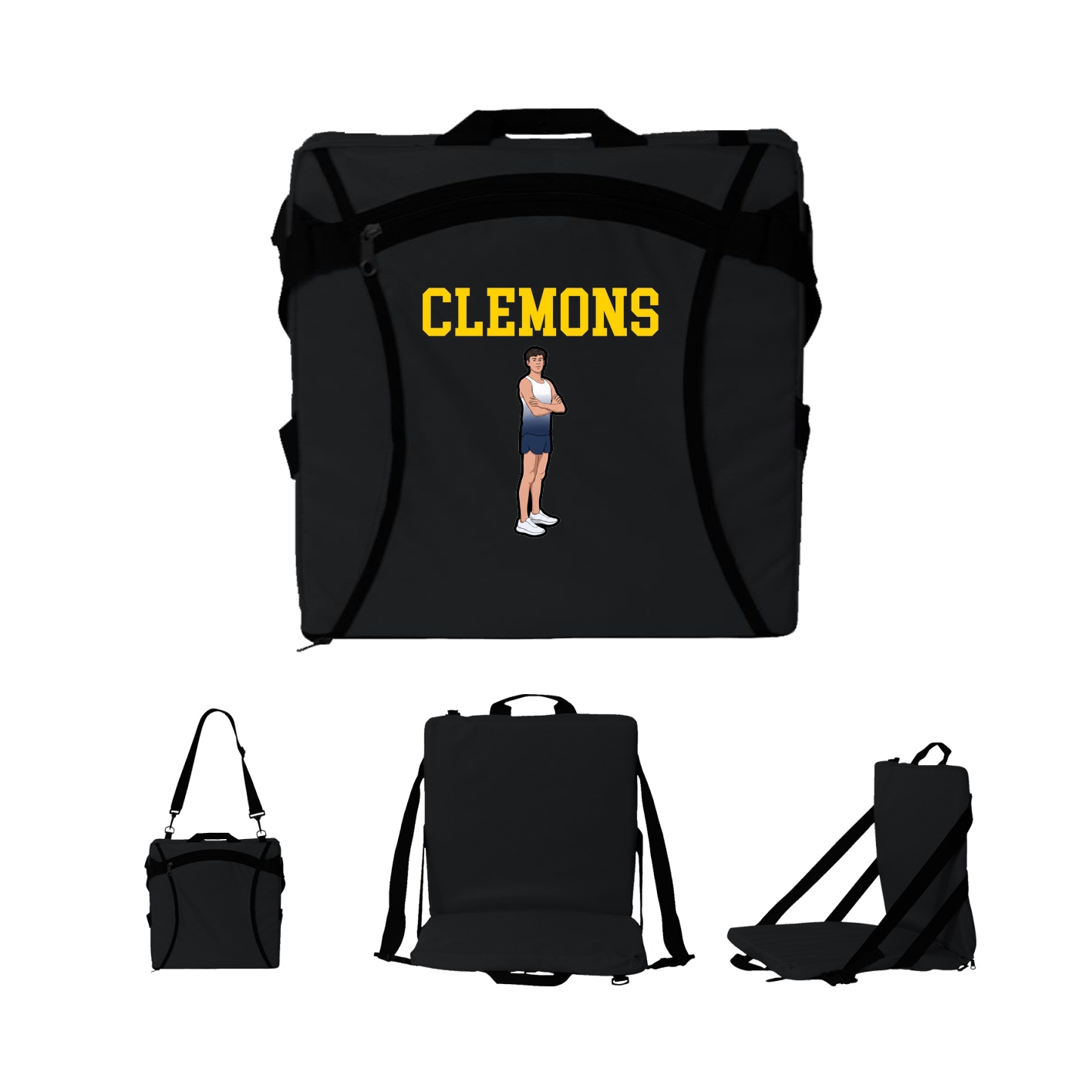 Folding Stadium Seat — Shirsey in Black