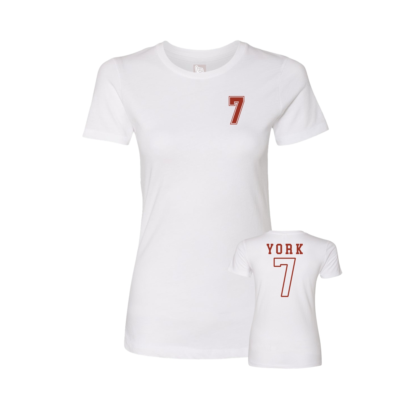 Womens Tee — Chest Back in White