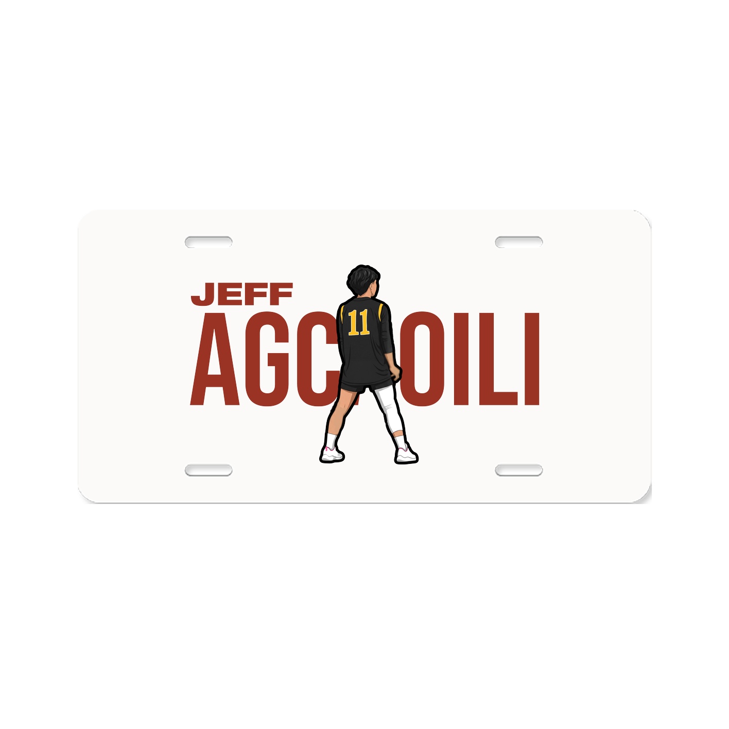 License Plate — Player Name in Classic
