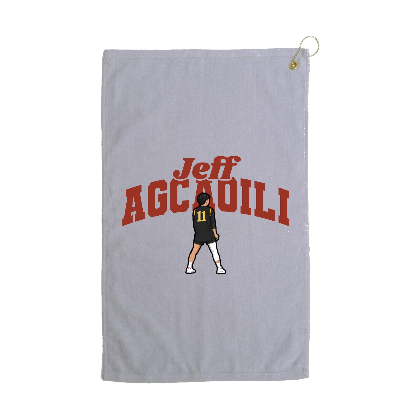 Golf Towel — Signature Arch in Grey
