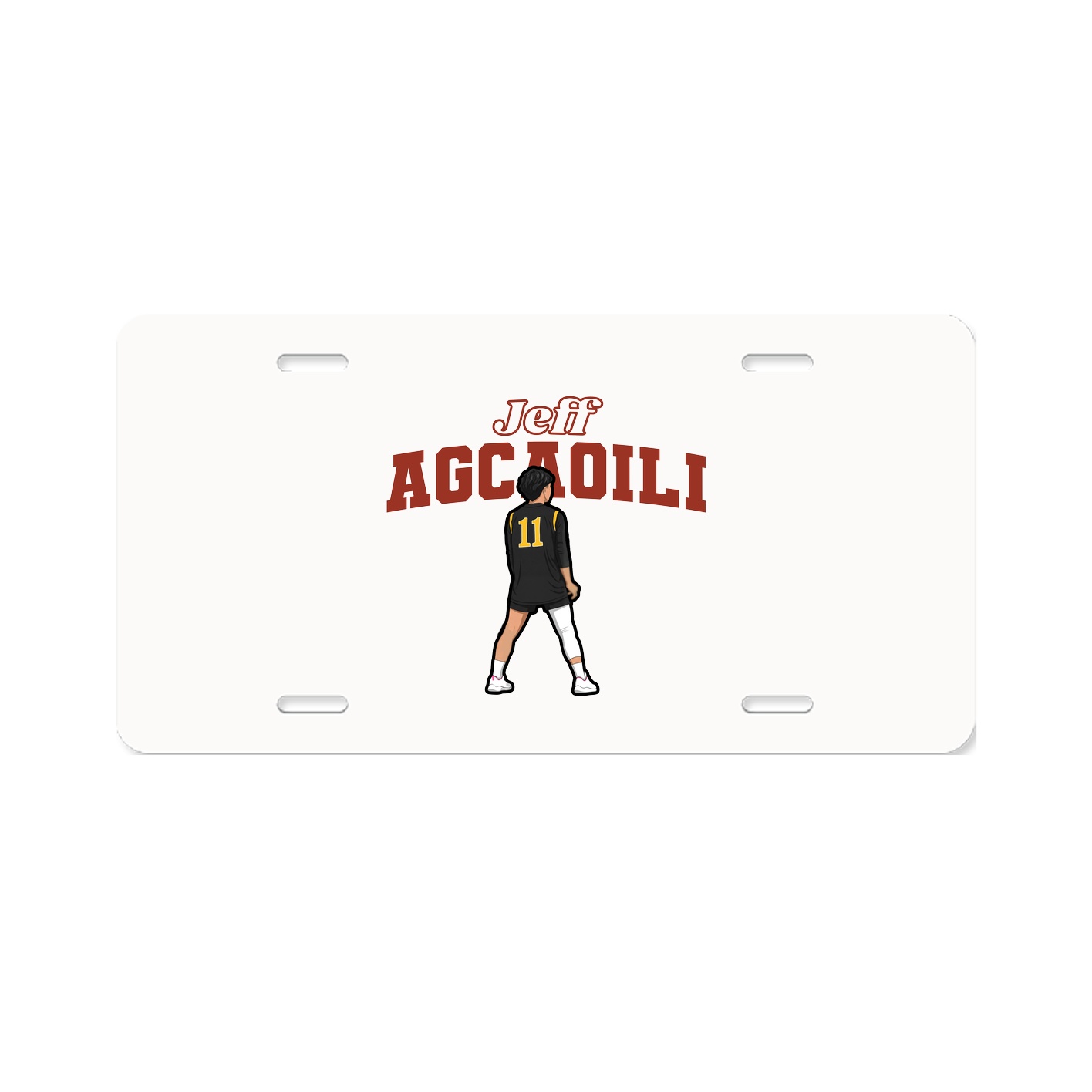 License Plate — Name Arch in Classic