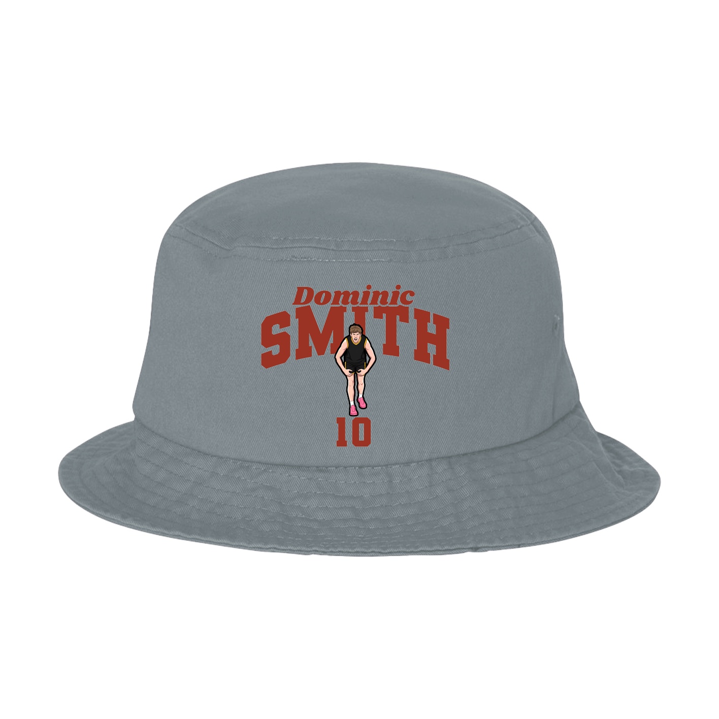Bucket Cap — Signature Arch in Grey
