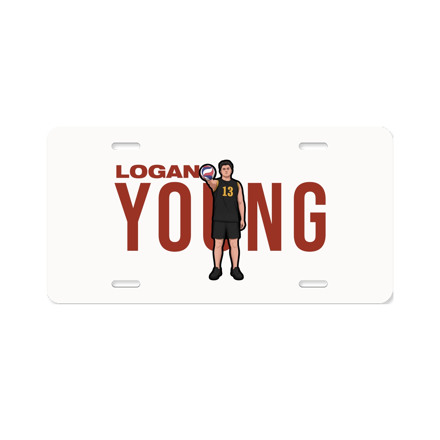 License Plate — Player Name in Classic