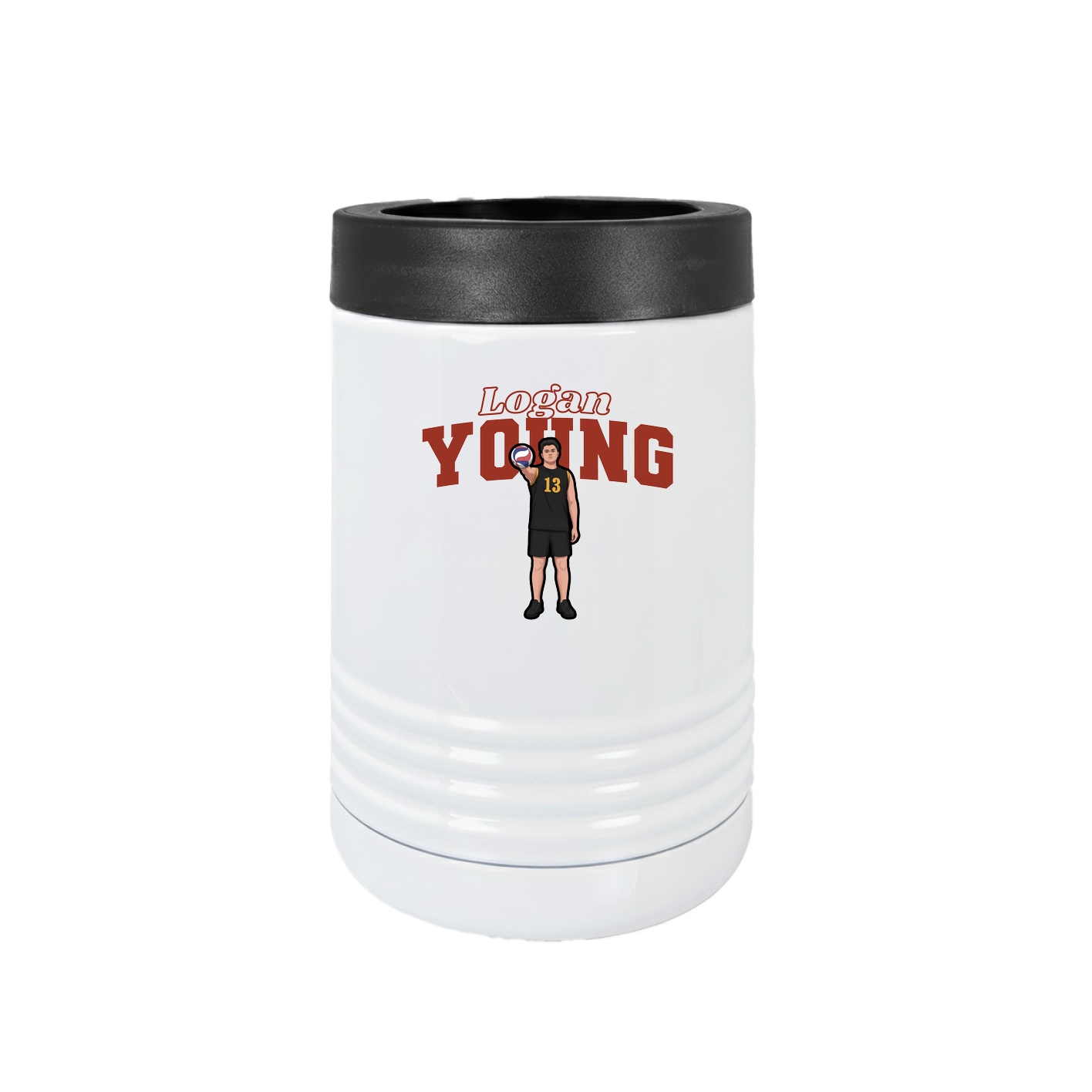 Beverage Holder — Name Arch in White