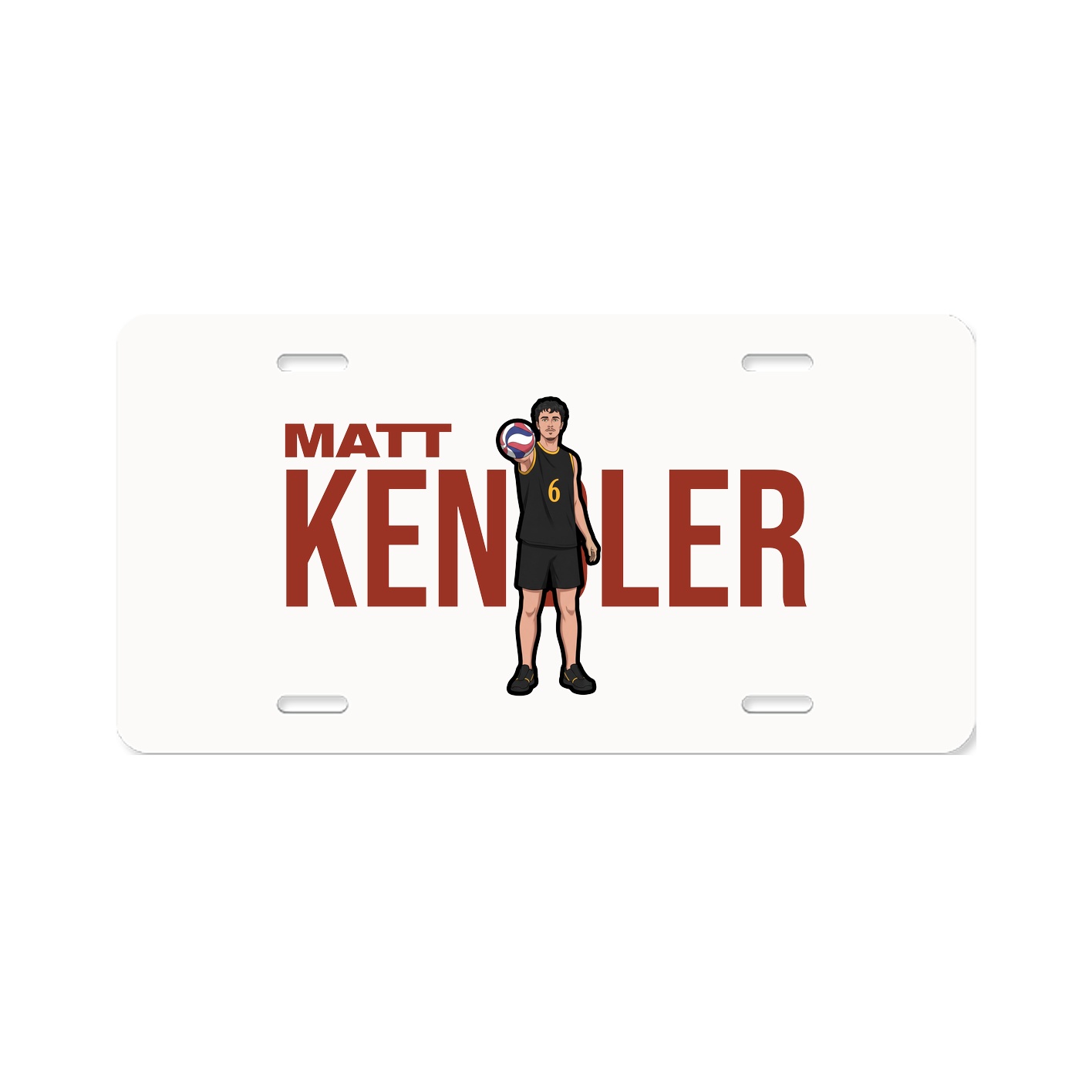 License Plate — Player Name in Classic