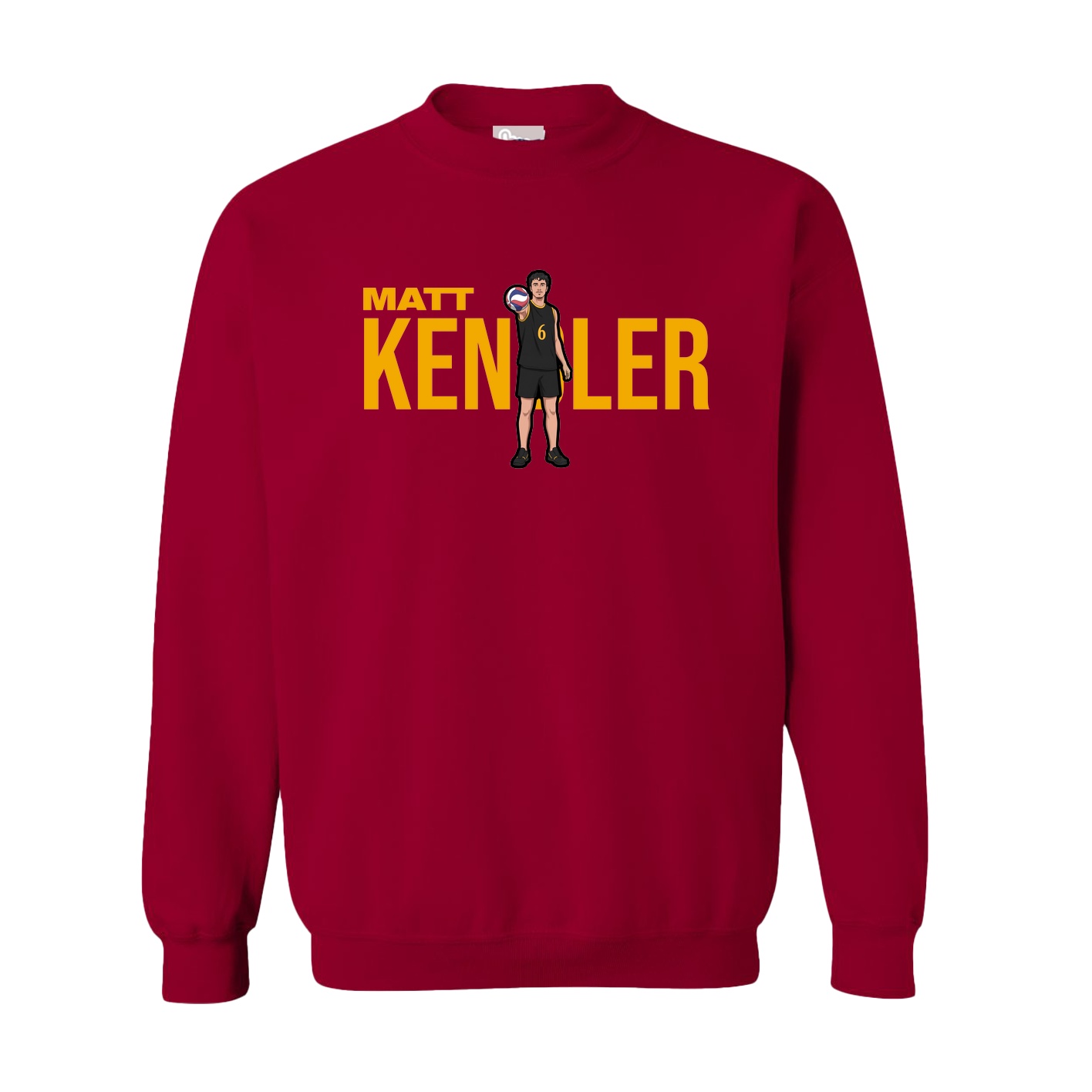 Fleece Crew — Player Name in Cardinal