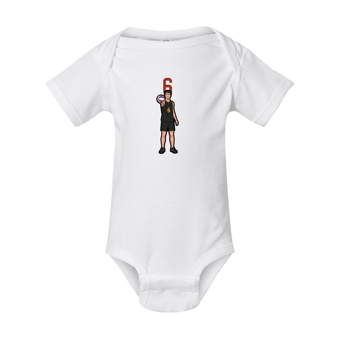 Baby Onesie — Number Top in White