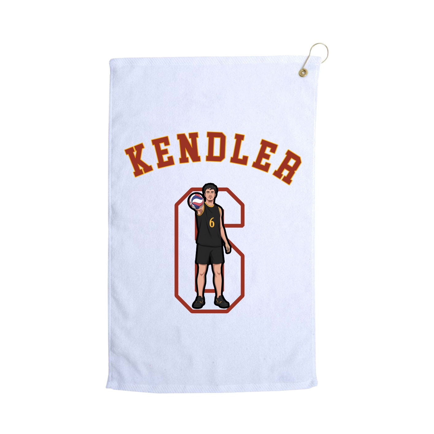 Golf Towel — Shirsey Arch in White